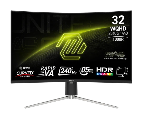 MSI MAG 325CQRXF E2 Curved Gaming Monitor – 32 MSI MAG 325CQRXF E2 Curved Gaming Monitor – 32
